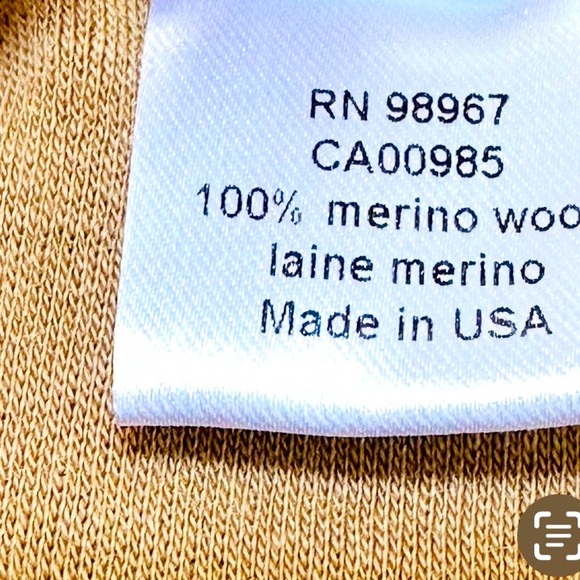 CATHERINE MALANDRINO‎ Camel Wool Ruched Sheath Midi Dress M NEEDS MINOR REPAIRS - Picture 7 of 11